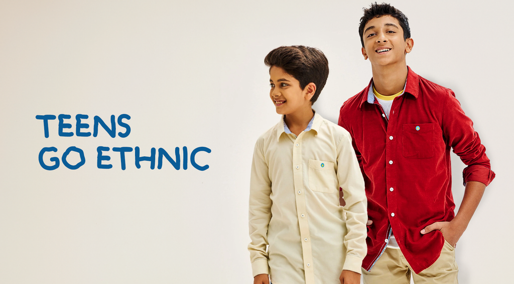 No More Boring Dussehra: Guide To The Best Ethnic Shirts for Your Teens This Festive Season