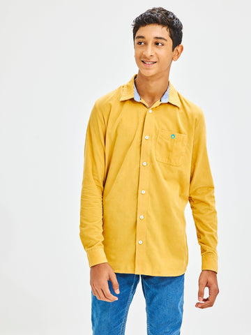 Shop  Yellow Corduroy Shirt for Boys