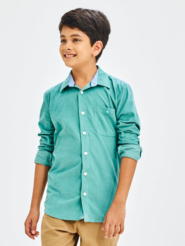 Shop  Green Corduroy Shirt for Boys