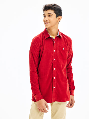 Shop  Red Corduroy Shirt for Boys