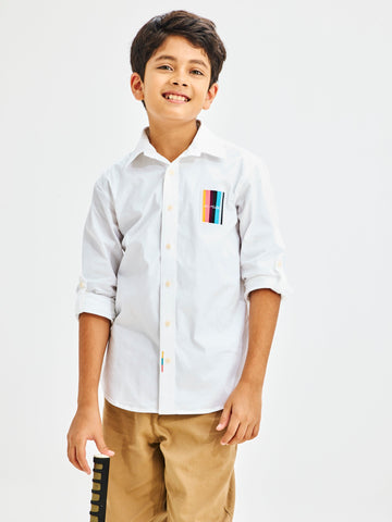 Shop  White Casual Shirt for Boys