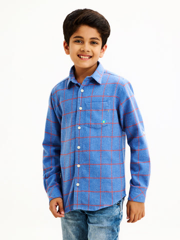 Shop  Blue Pure Cotton Shirt for Boys