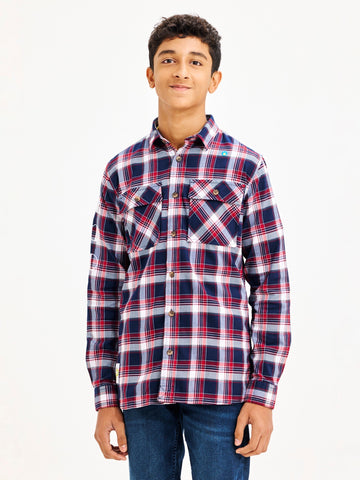 Shop  Navy Check Shirt for Boys