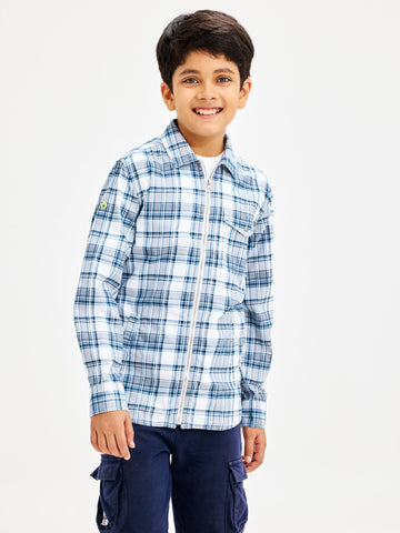 Shop  Grey Pure Cotton Shirt for Boys