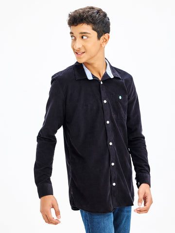 Shop  Black Corduroy Shirt for Boys