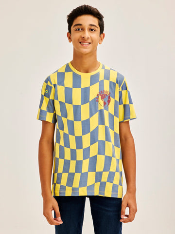 Shop  Yellow Pure Cotton T-Shirt for Boys