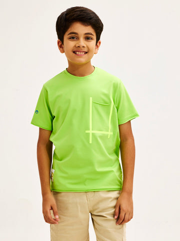 Shop  Green Supima Cotton T-Shirt for Boys