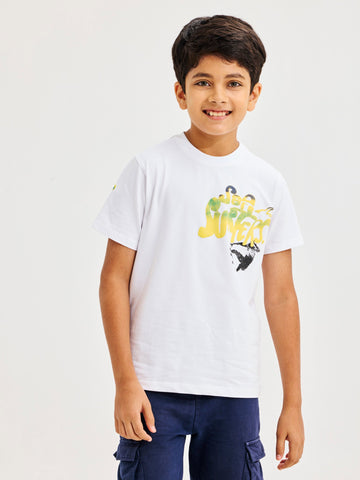 Shop  White Supima Cotton T-Shirt for Boys